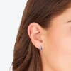 Blue Teardrop Stud Earrings