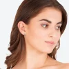 Blue Teardrop Stud Earrings