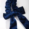 Blue Velvet Scarf Scrunchie