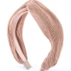 Blush Fabric Metallic Twist Headband
