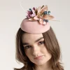 2714-blush-fabric-pillbox-with-floral-quill-detail-2.webp Blush Fabric Pillbox With Floral & Quill Detail