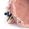 2714-blush-fabric-pillbox-with-floral-quill-detail-4.webp Blush Fabric Pillbox With Floral & Quill Detail