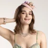 2714-blush-fabric-pillbox-with-floral-quill-detail-5.webp Blush Fabric Pillbox With Floral & Quill Detail