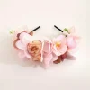 Blush Floral Crown Headband