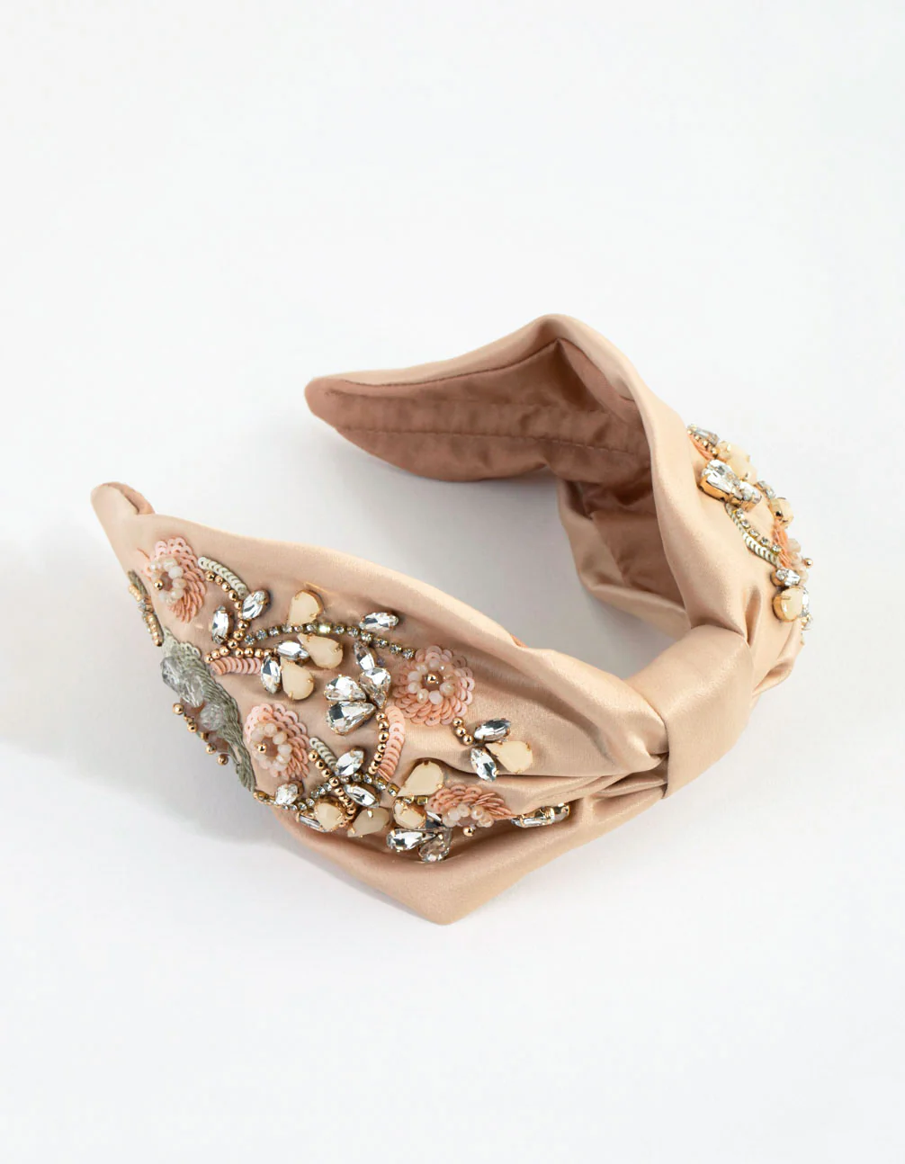 Blush Hand Beaded Alice Band