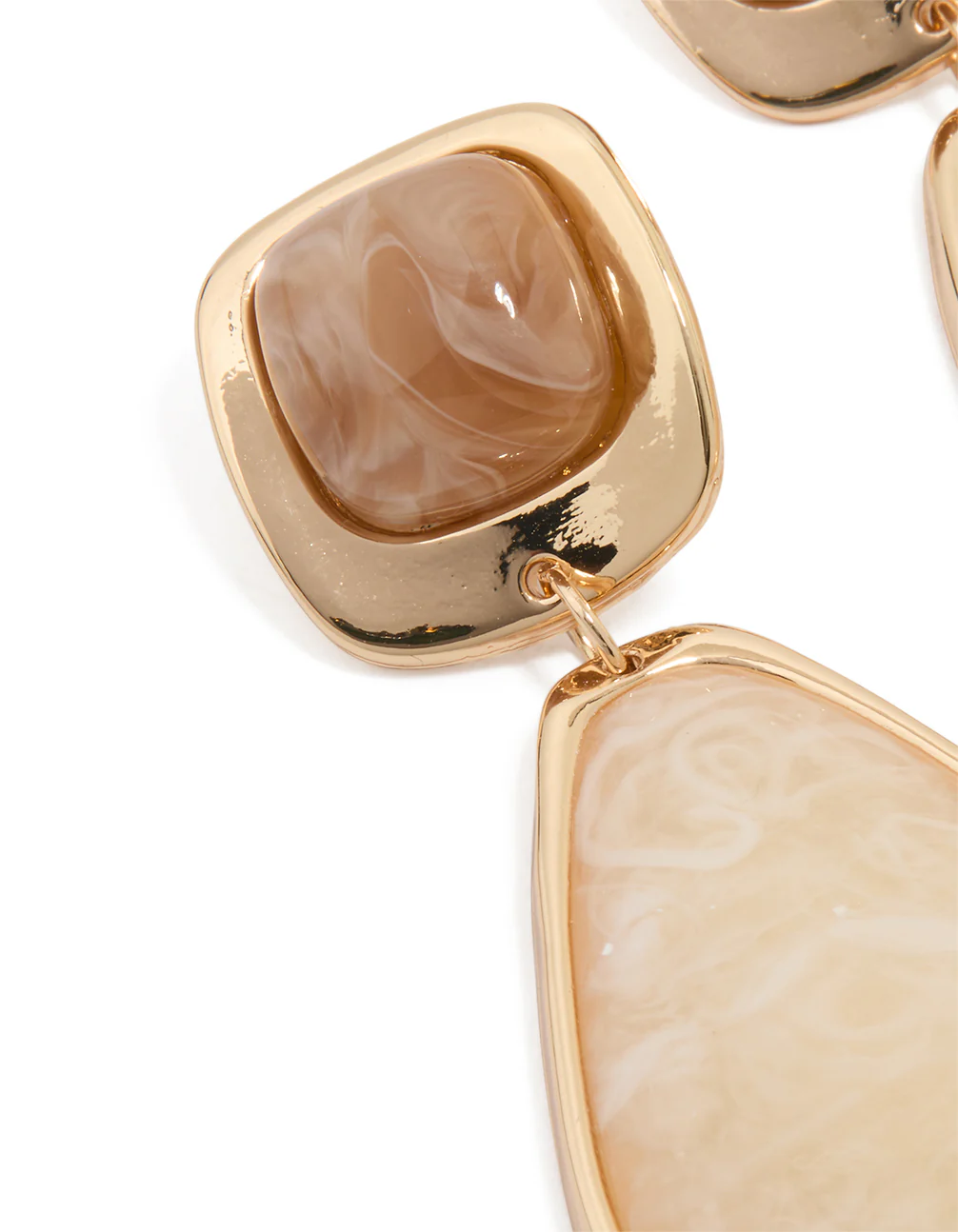 273-gold-organic-stone-diamond-shaped-drop-earrings-2.webp Gold Organic Stone Diamond-Shaped Drop Earrings