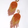 2749-bronze-beaded-waterfall-drop-earrings-1.webp Bronze Beaded Waterfall Drop Earrings