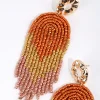 2749-bronze-beaded-waterfall-drop-earrings-2.webp Bronze Beaded Waterfall Drop Earrings