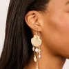 275-gold-pearl-multi-shell-drop-earrings-1.webp Gold Pearl & Multi Shell Drop Earrings