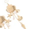 275-gold-pearl-multi-shell-drop-earrings-5.webp Gold Pearl & Multi Shell Drop Earrings