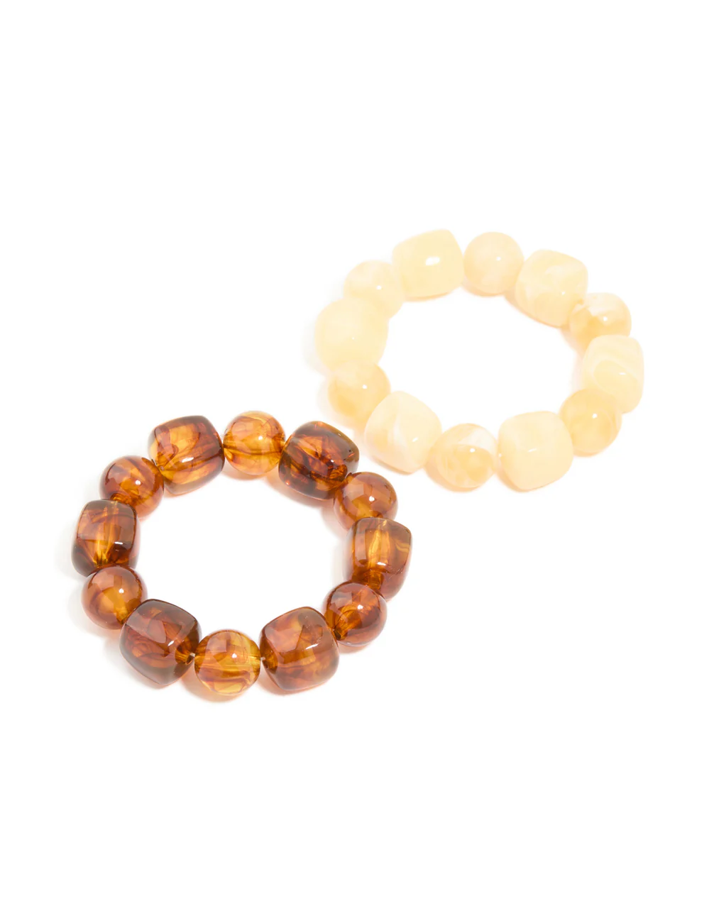 2754-brown-white-acrylic-beaded-stretch-bracelets-2-pack-1.webp Brown & White Acrylic Beaded Stretch Bracelets 2-Pack