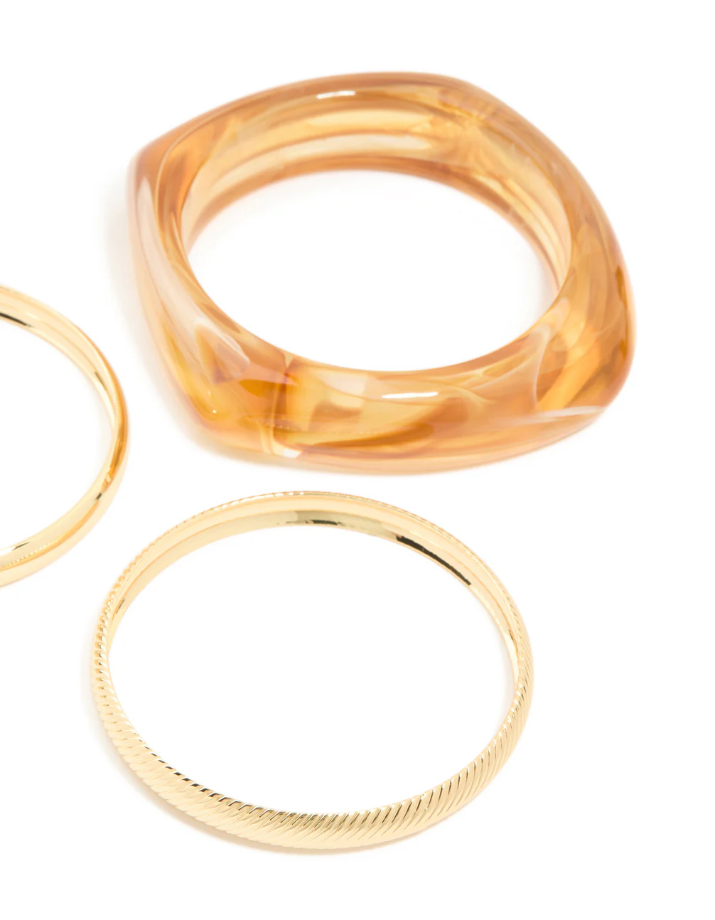 2757-brown-acrylic-gold-bangles-3-pack-3.webp Brown Acrylic & Gold Bangles 3-Pack