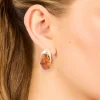 2761-brown-acrylic-chunky-curved-stud-earrings-2.webp Brown Acrylic Chunky Curved Stud Earrings