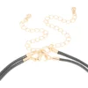 2765-brown-acrylic-pebble-cord-layered-necklace-3.webp Brown Acrylic Pebble Cord Layered Necklace