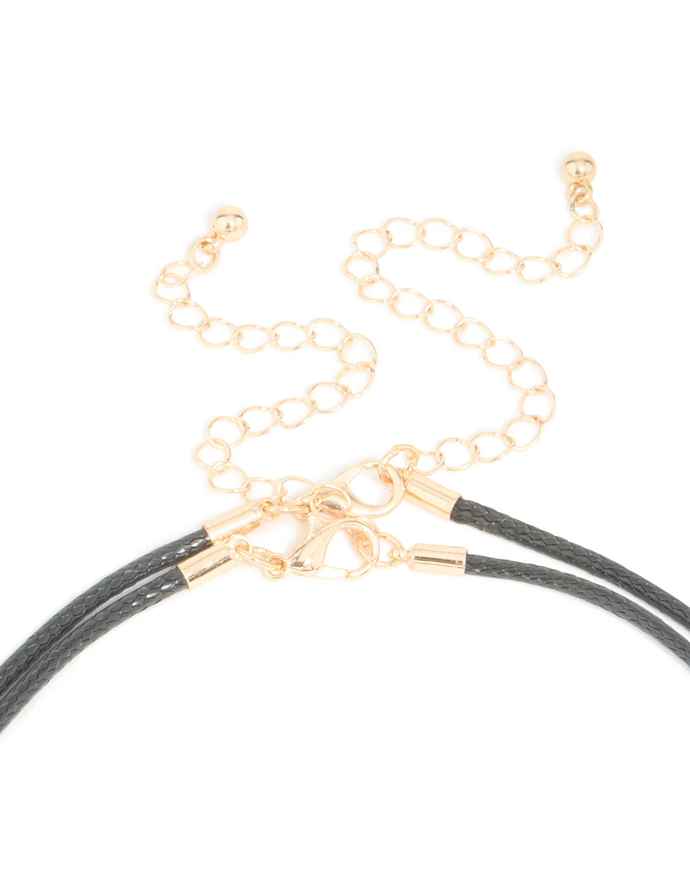 2765-brown-acrylic-pebble-cord-layered-necklace-3.webp Brown Acrylic Pebble Cord Layered Necklace