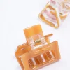 Brown Acrylic Stripe Hair Claw Clip Pack