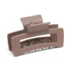 Brown Coated Large Claw Clip