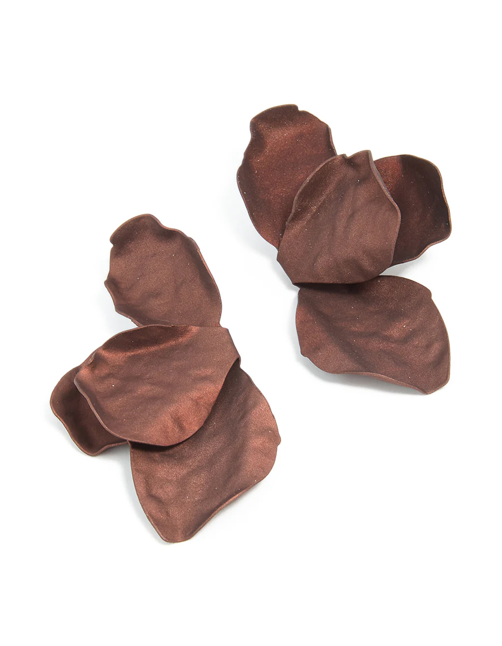 2770-brown-coated-metal-flower-petal-drop-earrings-1.webp Brown Coated Metal Flower Petal Drop Earrings