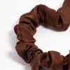 2781-brown-fabric-narrow-scrunchie-3.webp Brown Fabric Narrow Scrunchie