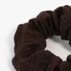 2783-brown-fabric-seersucker-scrunchie-3.webp Brown Fabric Seersucker Scrunchie