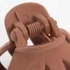Brown Four Prong Mini Hair Claw Clip
