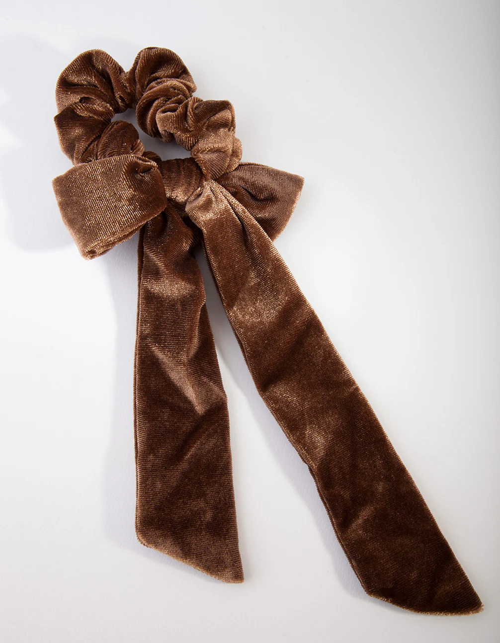 2806-brown-velvet-scarf-scrunchie-1.webp Brown Velvet Scarf Scrunchie