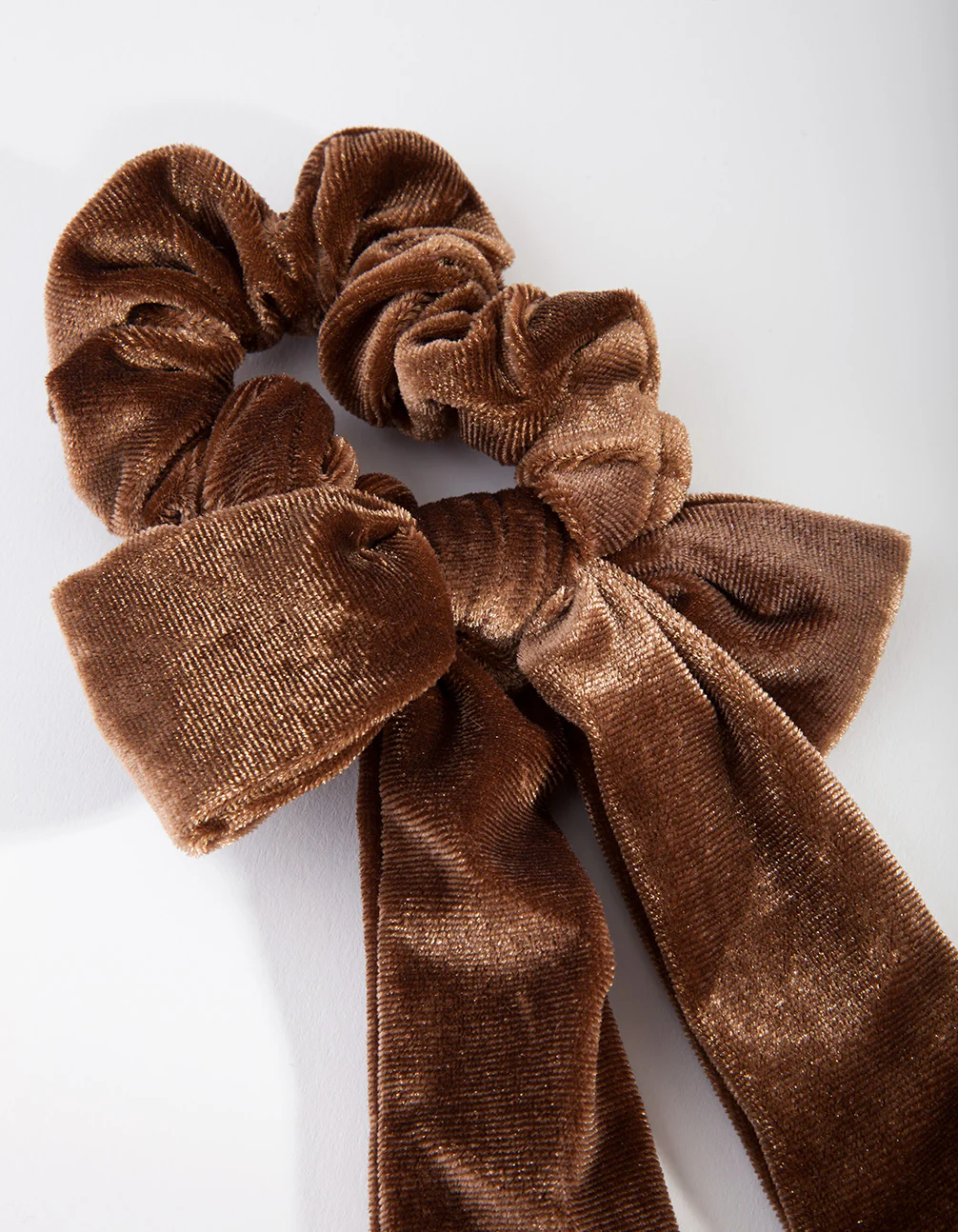 2806-brown-velvet-scarf-scrunchie-2.webp Brown Velvet Scarf Scrunchie