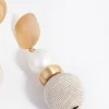 2811-brushed-gold-thread-wrapped-ball-drop-earrings-2.webp Brushed Gold Thread Wrapped Ball Drop Earrings