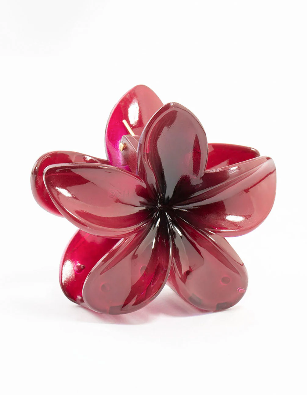 2815-burgunday-frangipani-hair-claw-clip-1.webp Burgunday Frangipani Hair Claw Clip