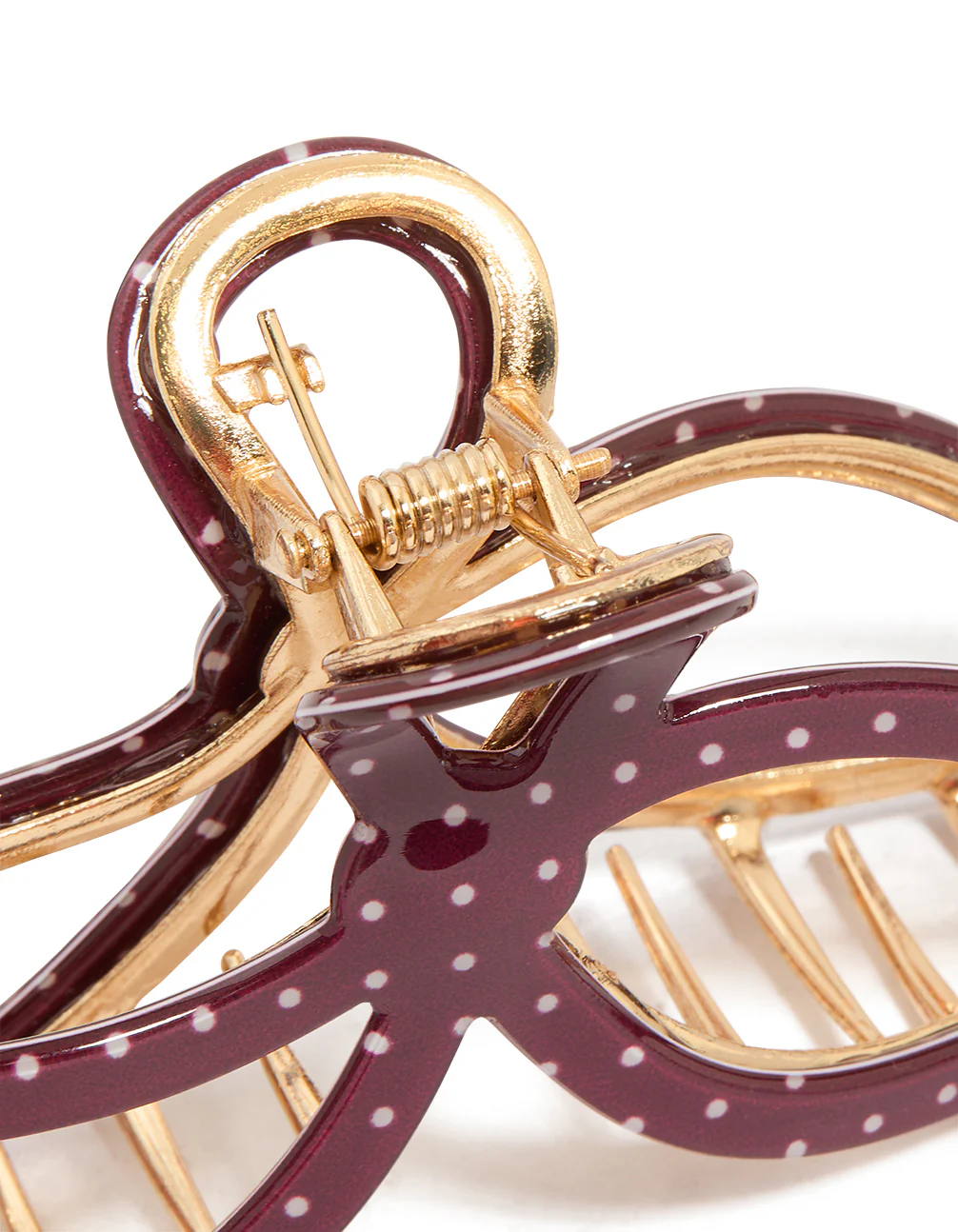 2819-burgundy-dotted-acrylic-bow-hair-claw-clip-3.webp Burgundy Dotted Acrylic Bow Hair Claw Clip
