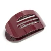 Burgundy Oval Hair Claw Clip