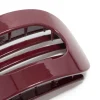 Burgundy Oval Hair Claw Clip