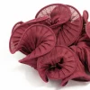 Burgundy Plisse Fabric Scrunchie