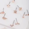 Celestial Rose Gold Earring 9-Pack