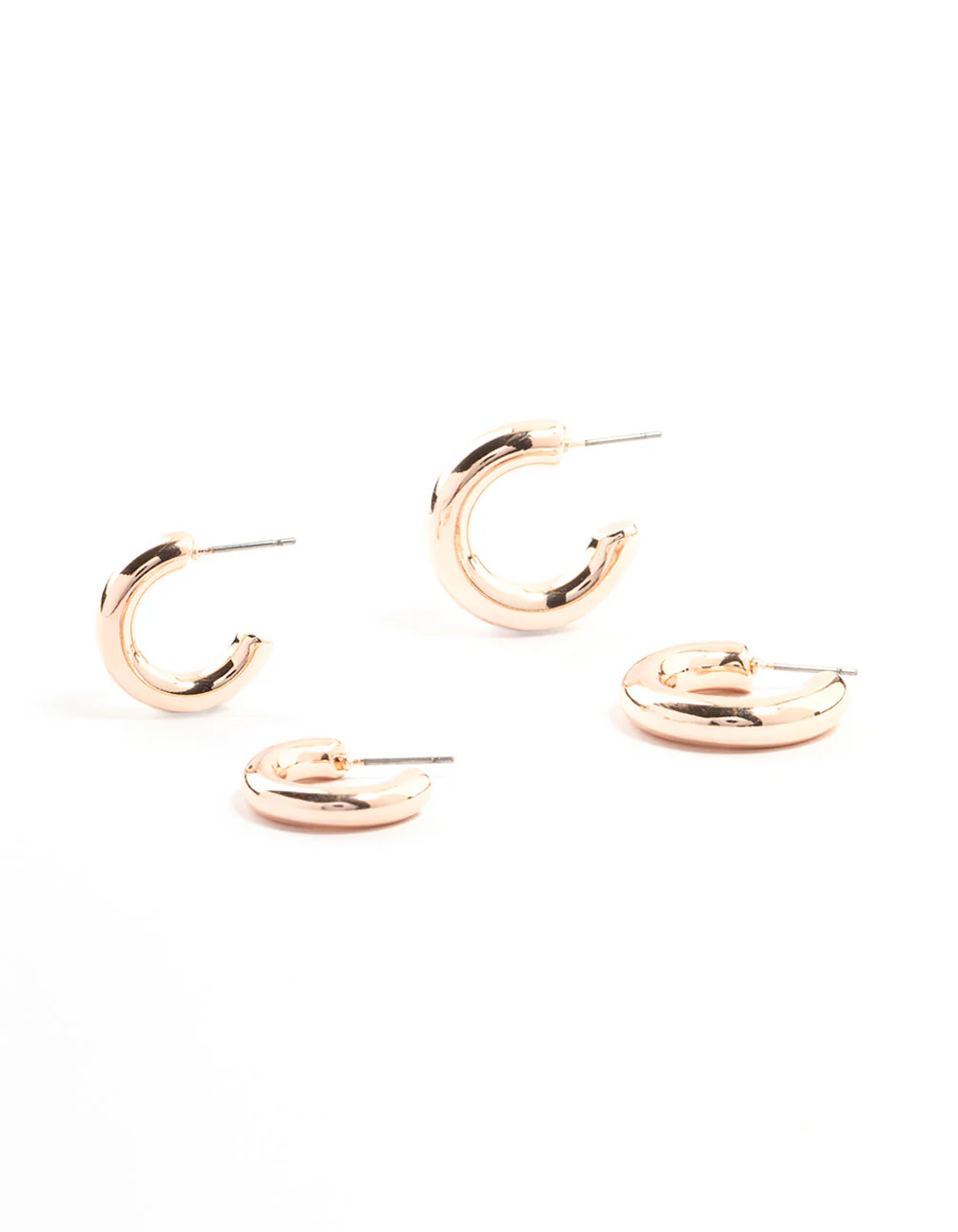 2851-chubby-rose-gold-hoop-earrings-2-pack-1.webp Chubby Rose Gold Hoop Earrings 2-Pack