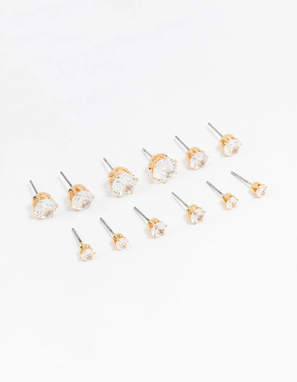 2855-classic-gold-round-cubic-zirconia-earrings-6-pack-1.webp Classic Gold Round Cubic Zirconia Earrings 6-Pack
