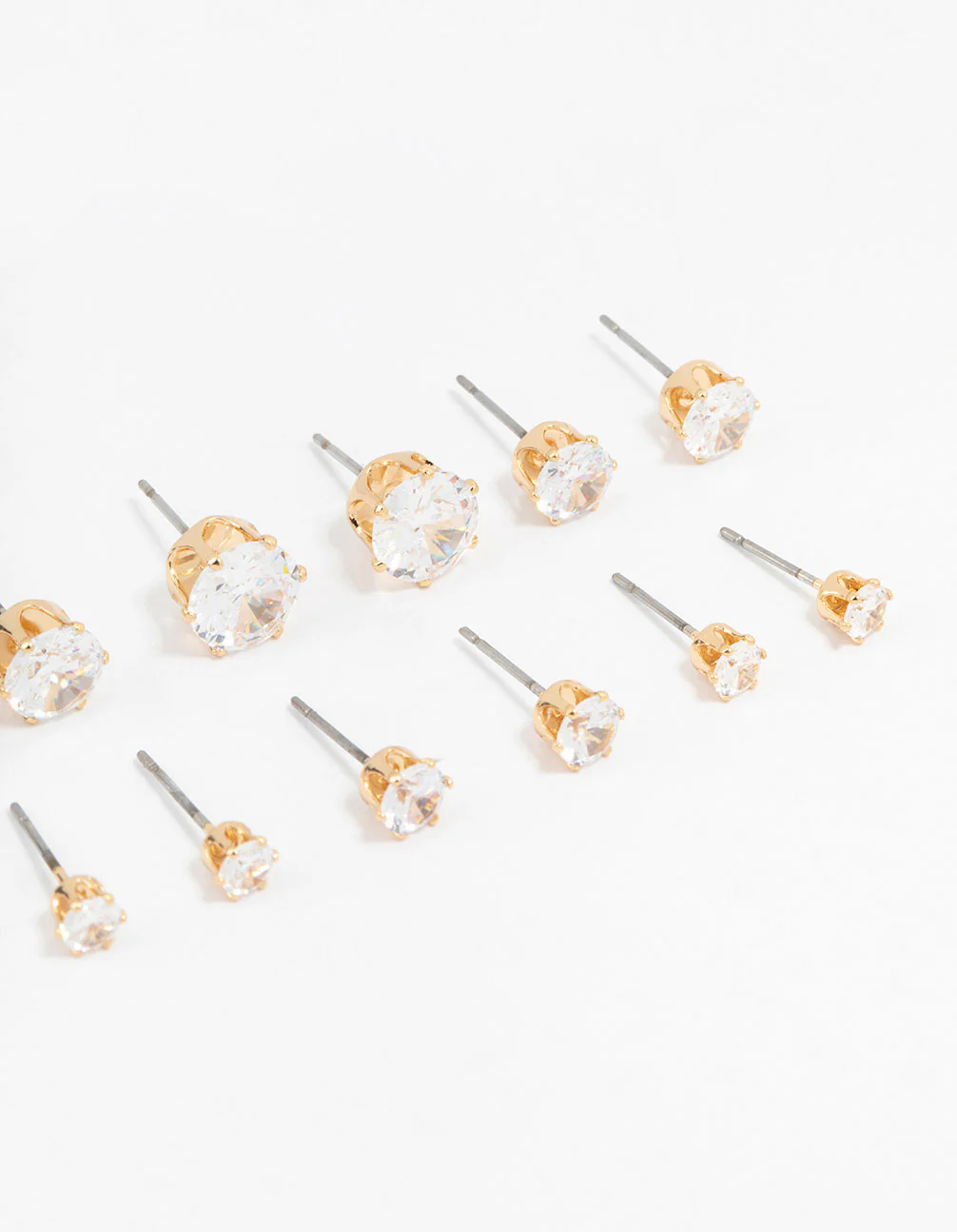 2855-classic-gold-round-cubic-zirconia-earrings-6-pack-3.webp Classic Gold Round Cubic Zirconia Earrings 6-Pack