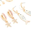 286-gold-pink-enamel-fish-earrings-5-pack-2.webp Gold Pink & Enamel Fish Earrings 5-Pack