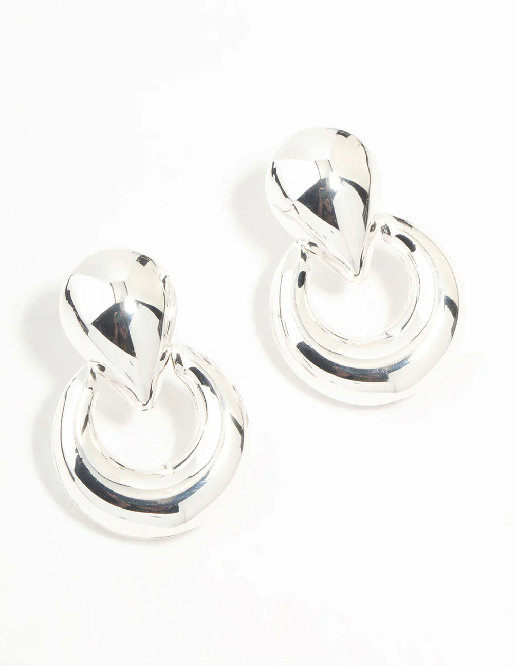 2863-clean-silver-doorknocker-stud-earrings-1.webp Clean Silver Doorknocker Stud Earrings