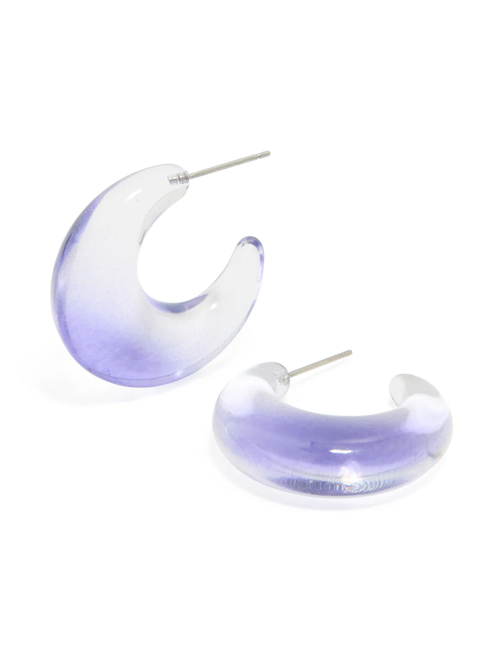 2865-clear-purple-acrylic-bubble-hoop-earrings-1.webp Clear & Purple Acrylic Bubble Hoop Earrings