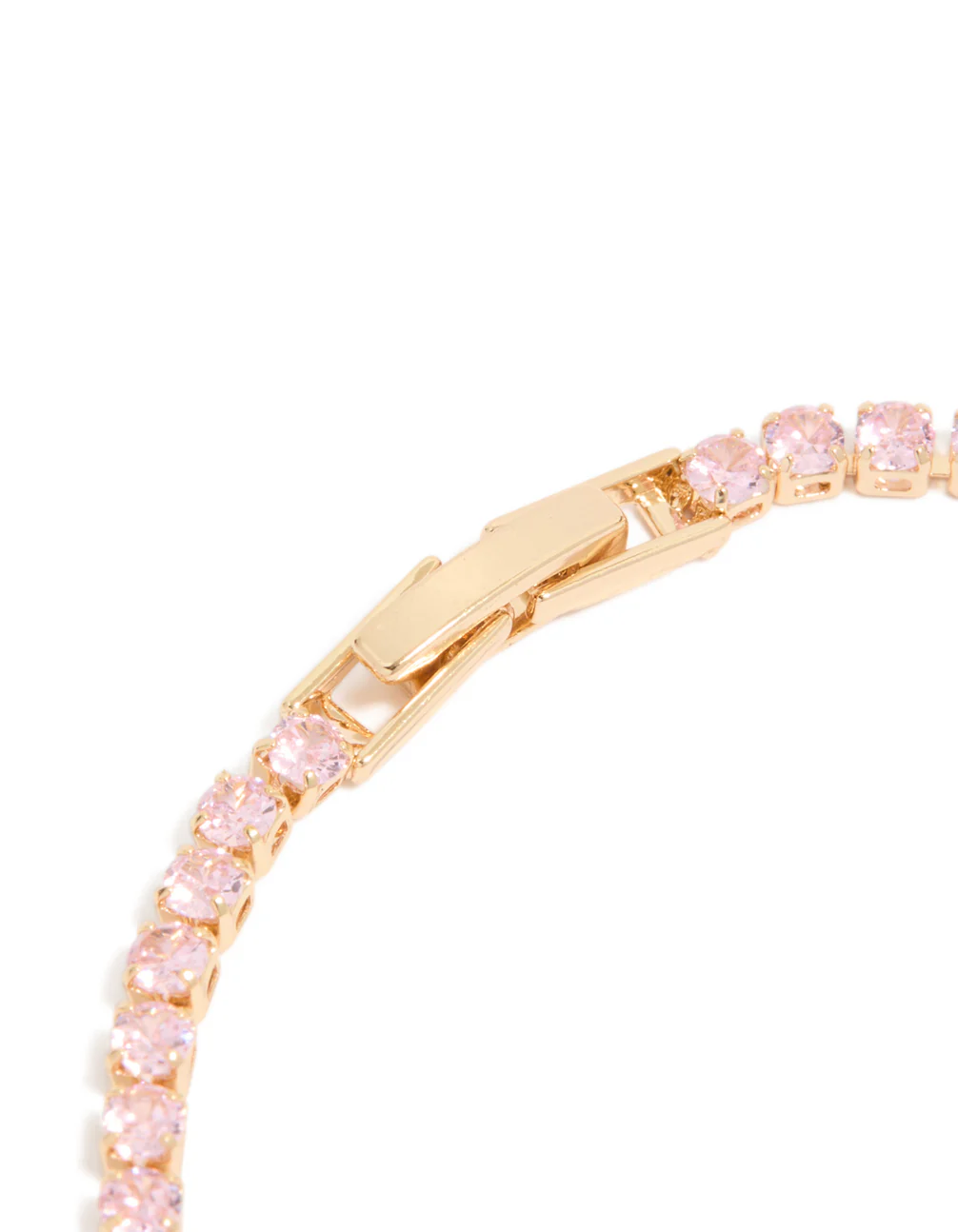 287-gold-pink-cubic-zirconia-dainty-tennis-bracelet-5.webp Gold Pink Cubic Zirconia Dainty Tennis Bracelet