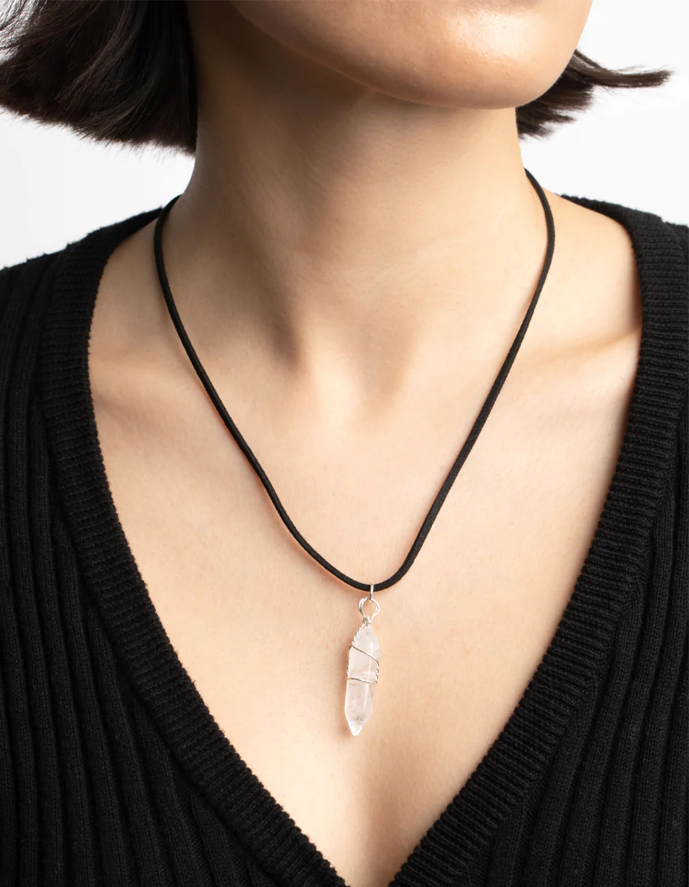 2875-clear-quartz-shard-cord-necklace-2.webp Clear Quartz Shard Cord Necklace