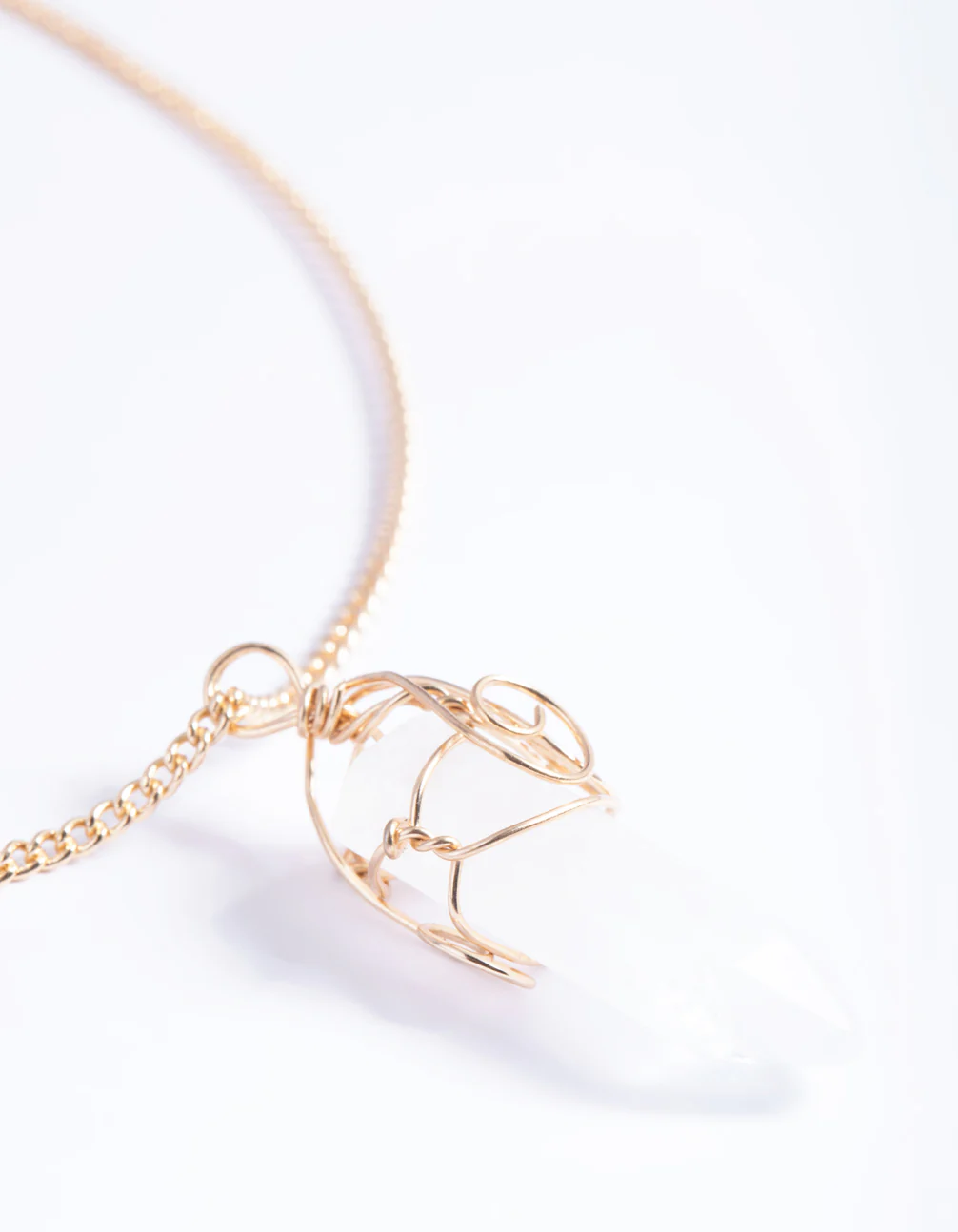 Clear Quartz Shard Necklace