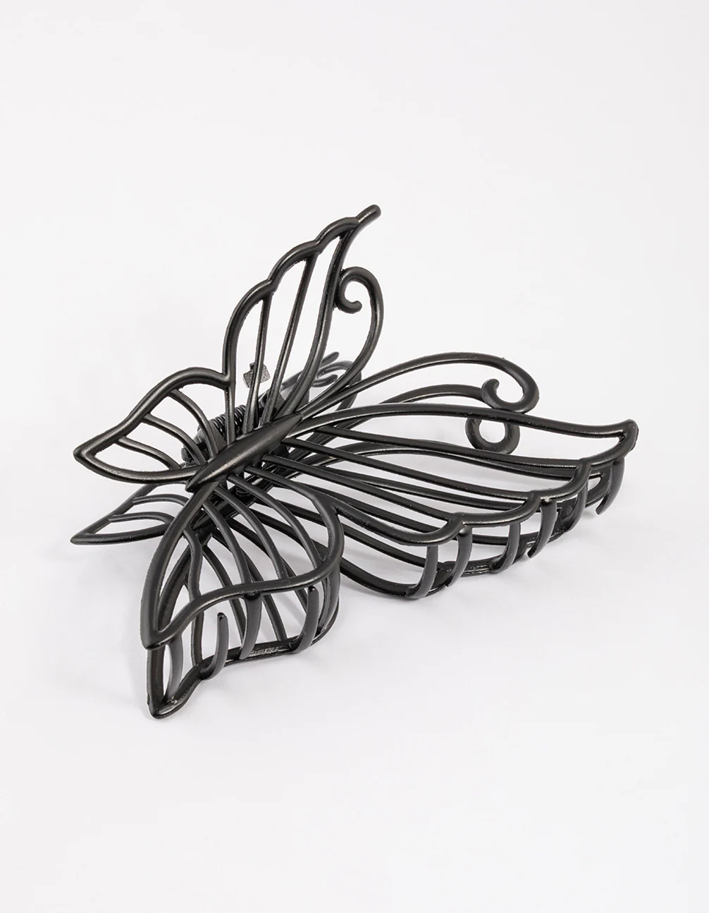 2881-coated-black-detail-butterfly-claw-clip-1.webp Coated Black Detail Butterfly Claw Clip