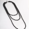 2889-coated-black-layered-bead-facet-necklace-2.webp Coated Black Layered Bead & Facet Necklace