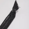 2898-coated-black-statement-strand-twist-drop-earrings-2.webp Coated Black Statement Strand Twist Drop Earrings