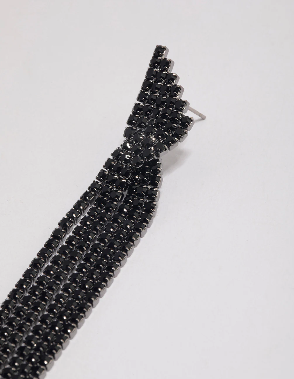 2898-coated-black-statement-strand-twist-drop-earrings-2.webp Coated Black Statement Strand Twist Drop Earrings