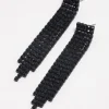 2899-coated-black-straight-five-strand-drop-earrings-1.webp Coated Black Straight Five Strand Drop Earrings