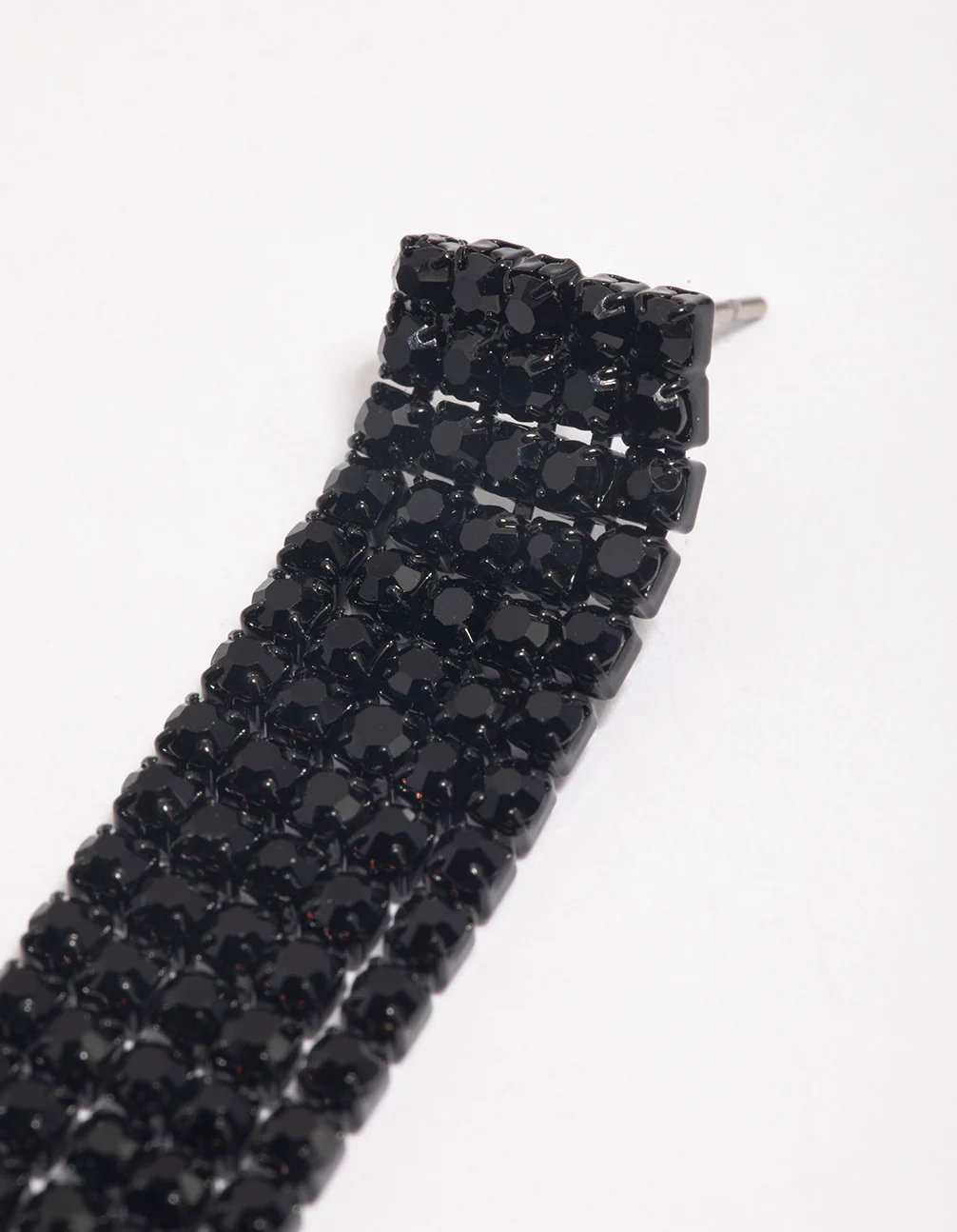 2899-coated-black-straight-five-strand-drop-earrings-2.webp Coated Black Straight Five Strand Drop Earrings