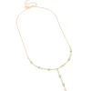 290-gold-plated-blue-cubic-zirconia-alternating-oval-y-necklace-4.webp Gold Plated Blue Cubic Zirconia Alternating Oval Y-Necklace